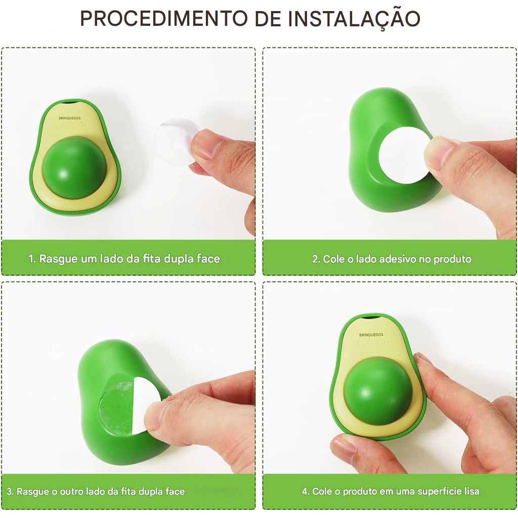 Abacate Brinquedo para Gatos com Catnip 🥑🐾