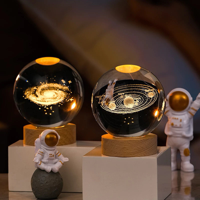 ✨ Luminária Decorativa Globo de LED 3D ✨
