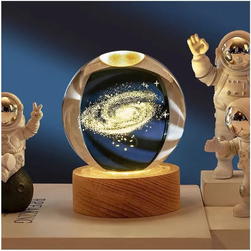 ✨ Luminária Decorativa Globo de LED 3D ✨