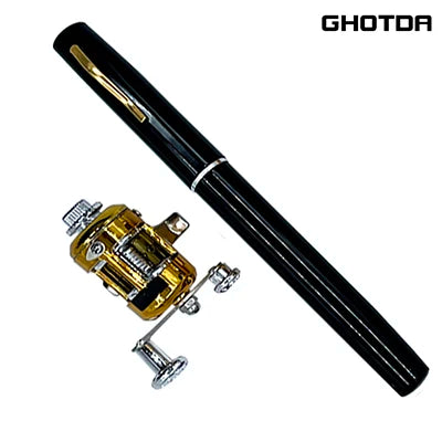 Mini Vara de Pesca Portátil – O Poder da Pesca na Palma da Sua Mão! 🎣