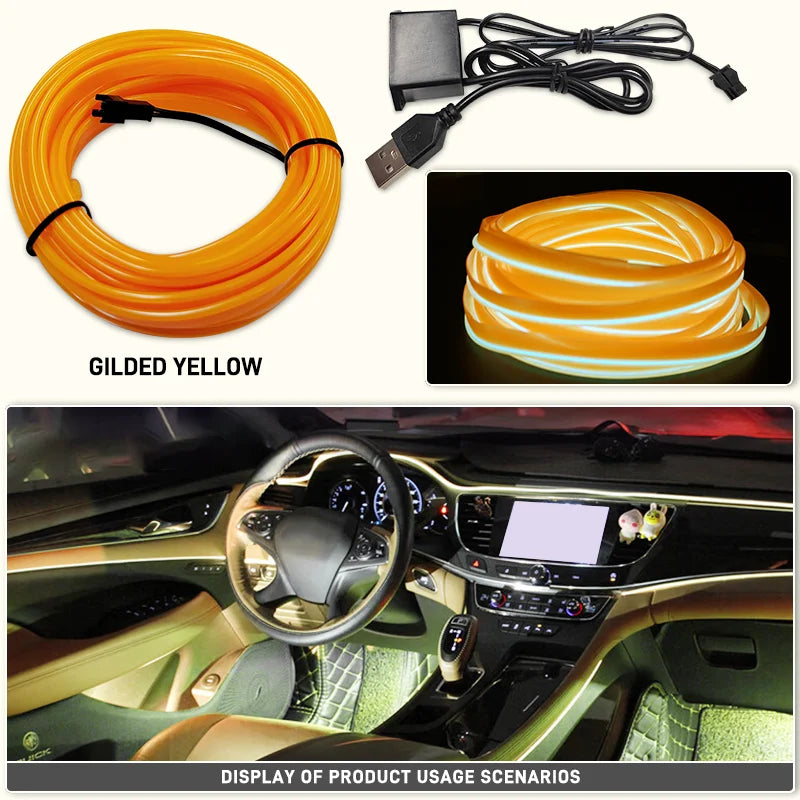 🌈 Fio Neon Flexível de LED 🌟✨