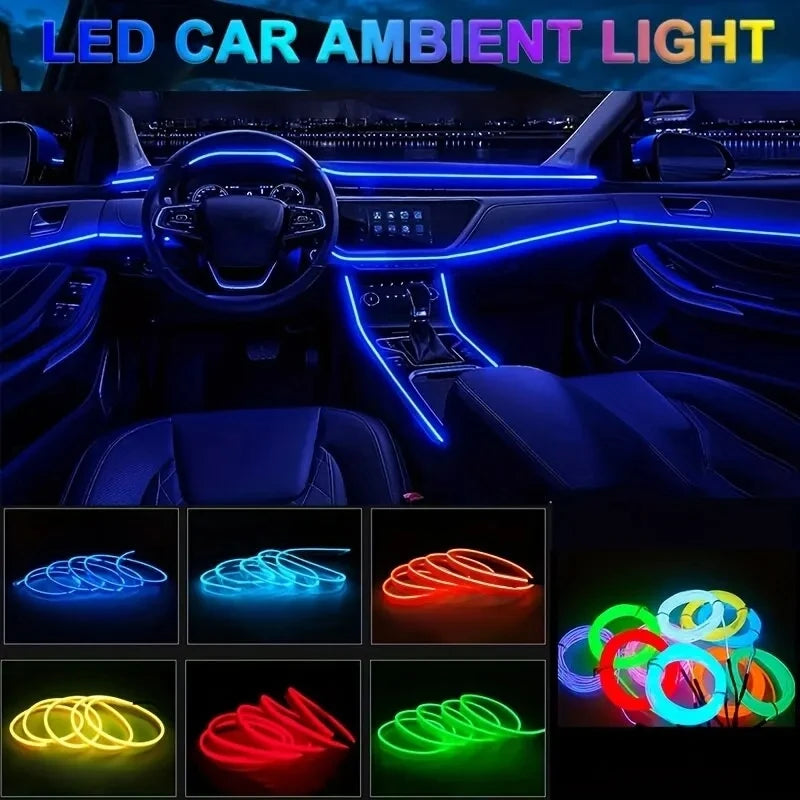 🌈 Fio Neon Flexível de LED 🌟✨