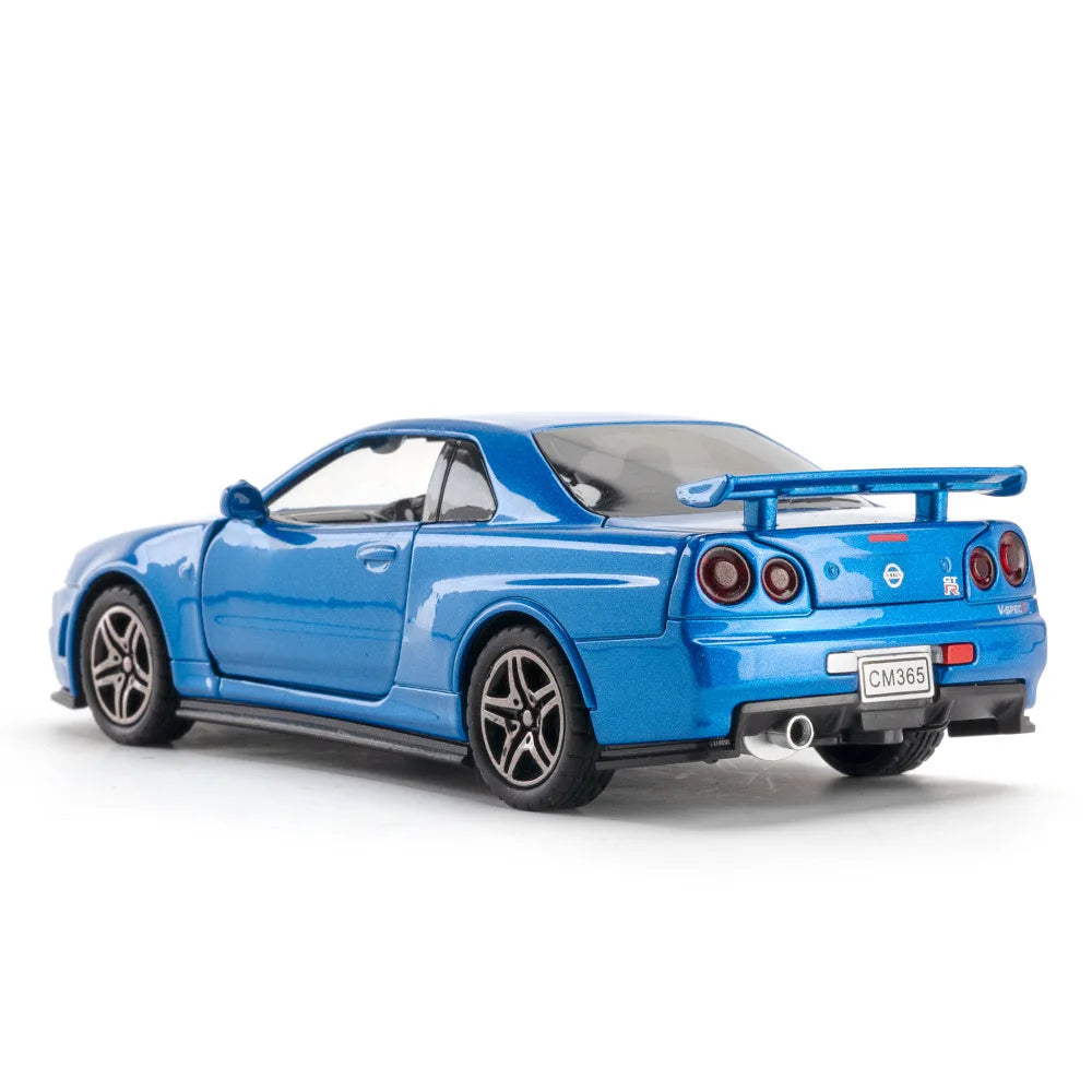 🏎️ Nissan Skyline GTR R34 Escala 1:32