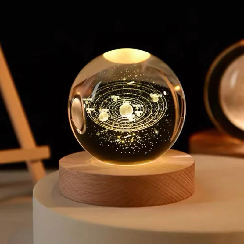 ✨ Luminária Decorativa Globo de LED 3D ✨