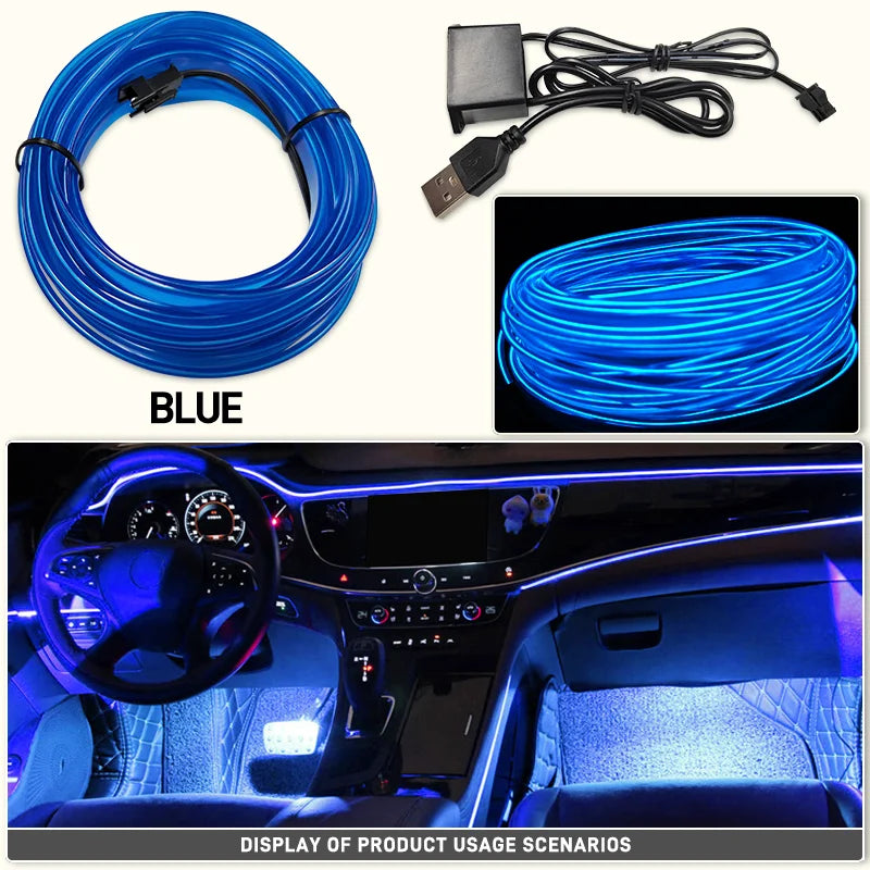 🌈 Fio Neon Flexível de LED 🌟✨