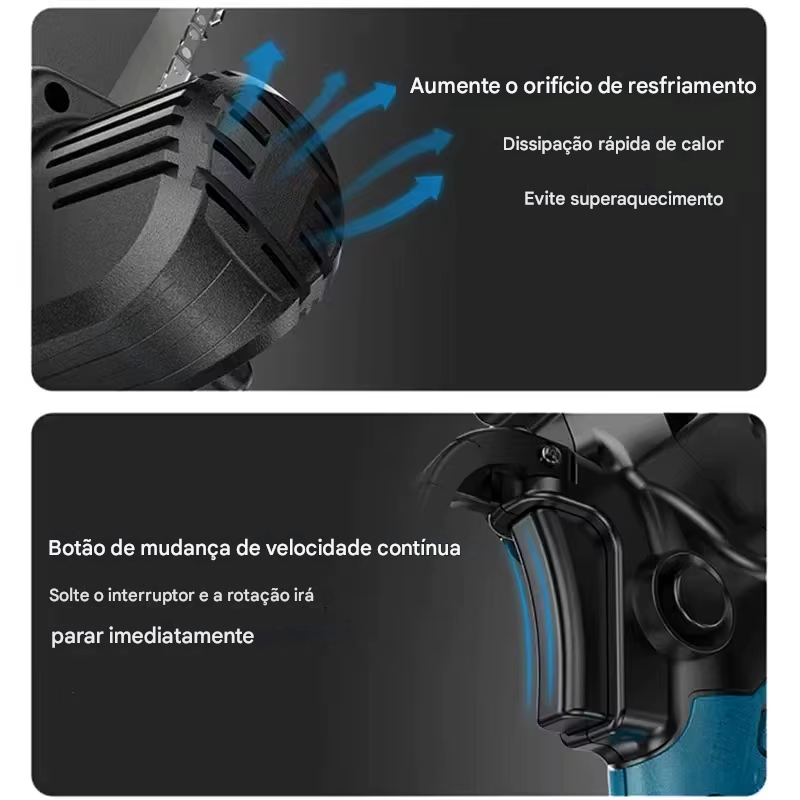 🌲 Motosserra Elétrica Portátil 🔥