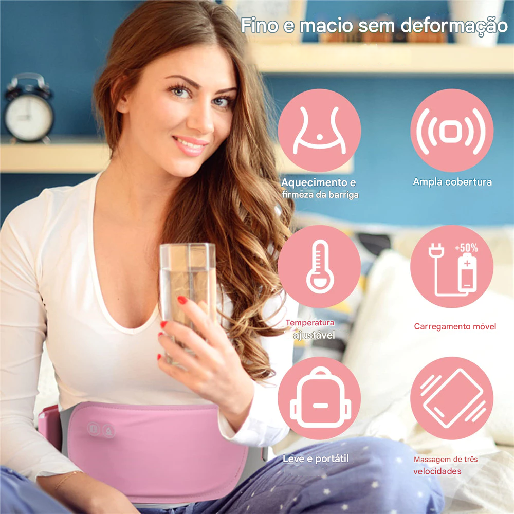 Cinta Térmica para Alívio de Cólica Menstrual🌸✨