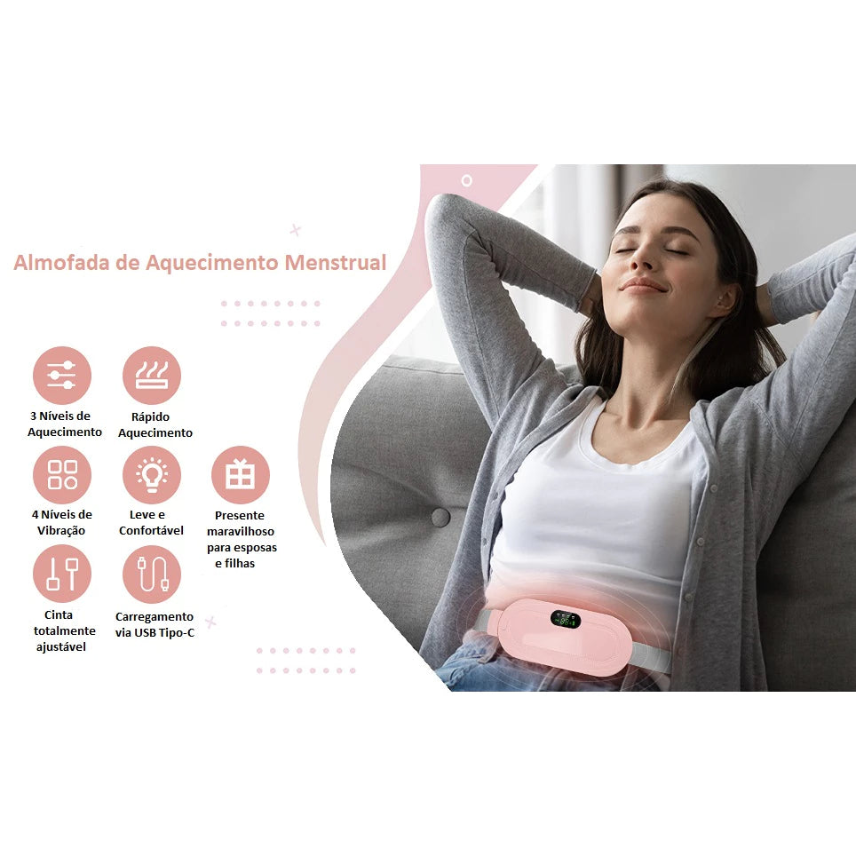 Cinta Térmica para Alívio de Cólica Menstrual🌸✨