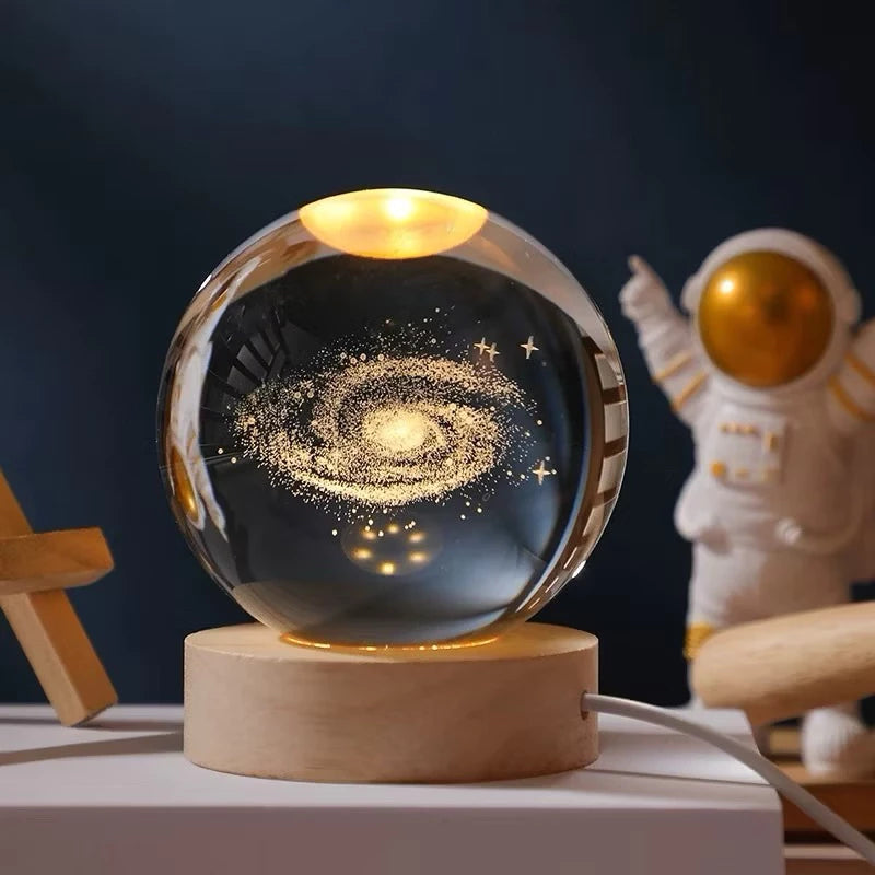 ✨ Luminária Decorativa Globo de LED 3D ✨