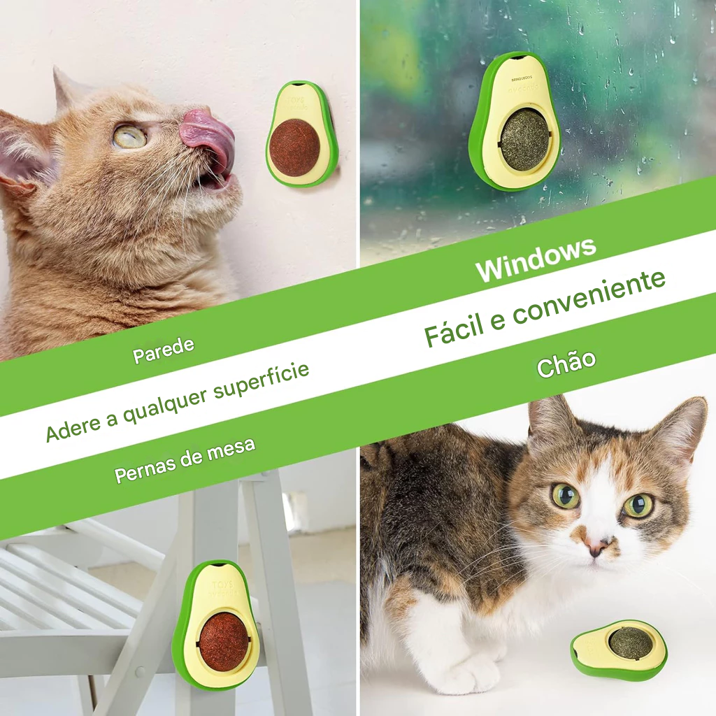 Abacate Brinquedo para Gatos com Catnip 🥑🐾