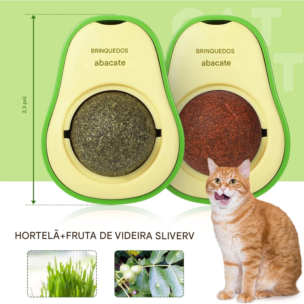 Abacate Brinquedo para Gatos com Catnip 🥑🐾