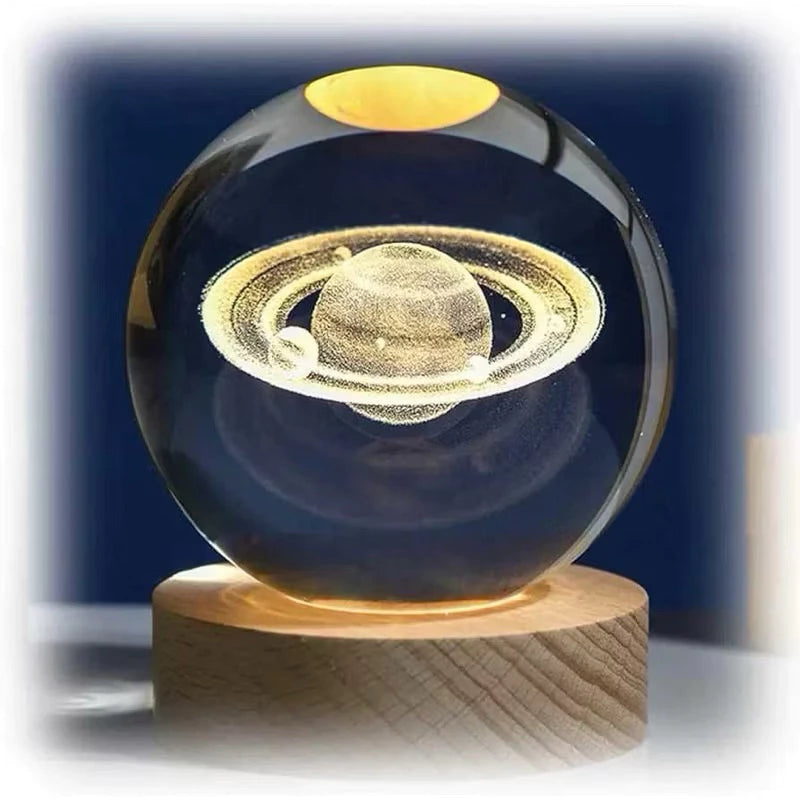 ✨ Luminária Decorativa Globo de LED 3D ✨