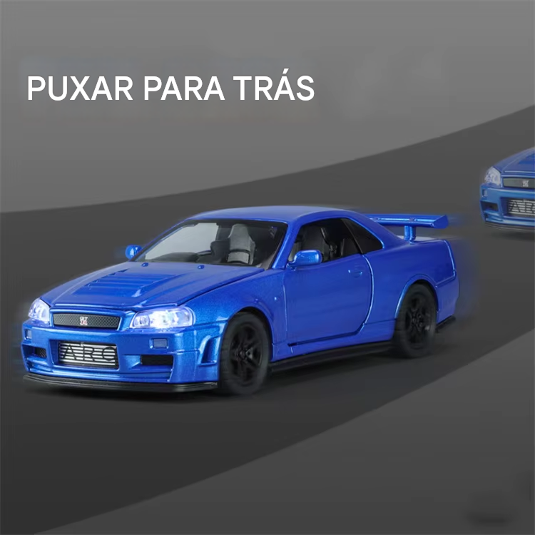 🏎️ Nissan Skyline GTR R34 Escala 1:32