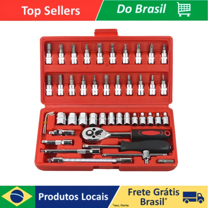 🔧 Kit de Ferramentas 46 Peças 🔧