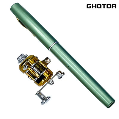 Mini Vara de Pesca Portátil – O Poder da Pesca na Palma da Sua Mão! 🎣