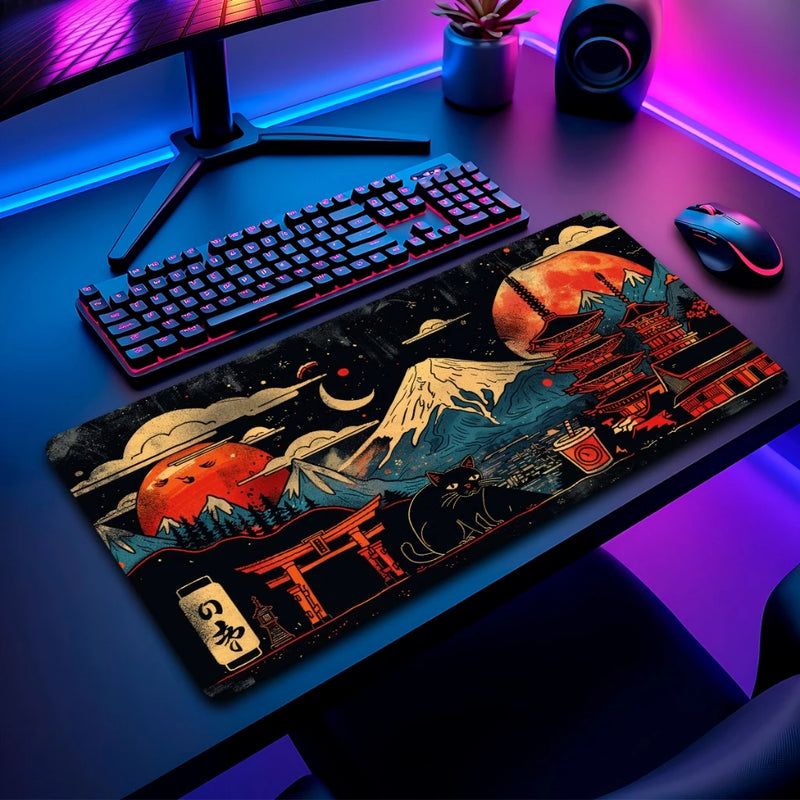 MousePad Gamer Antiderrapante Dragao Japones