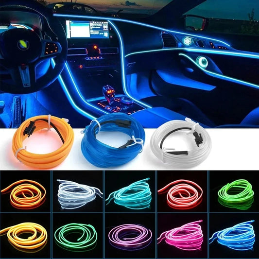 🌈 Fio Neon Flexível de LED 🌟✨