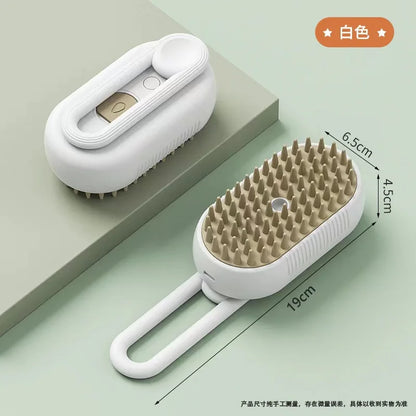 Escova A Vapor Para Gatos e Cães 3 Em 1 Escovas