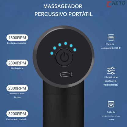 Pistola Massageadora Profissional💆‍♂️⚡