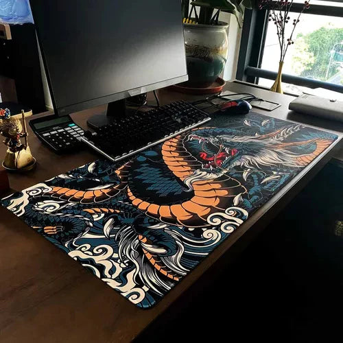 MousePad Gamer Antiderrapante Dragao Japones