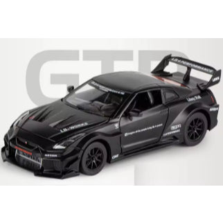 🏎️ Nissan GT-R Preto Escala 1:32 Miniatura