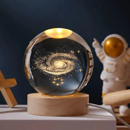 ✨ Luminária Decorativa Globo de LED 3D ✨