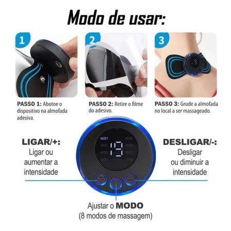 Mini Massageador Portátil EMS🧘‍♂️✨