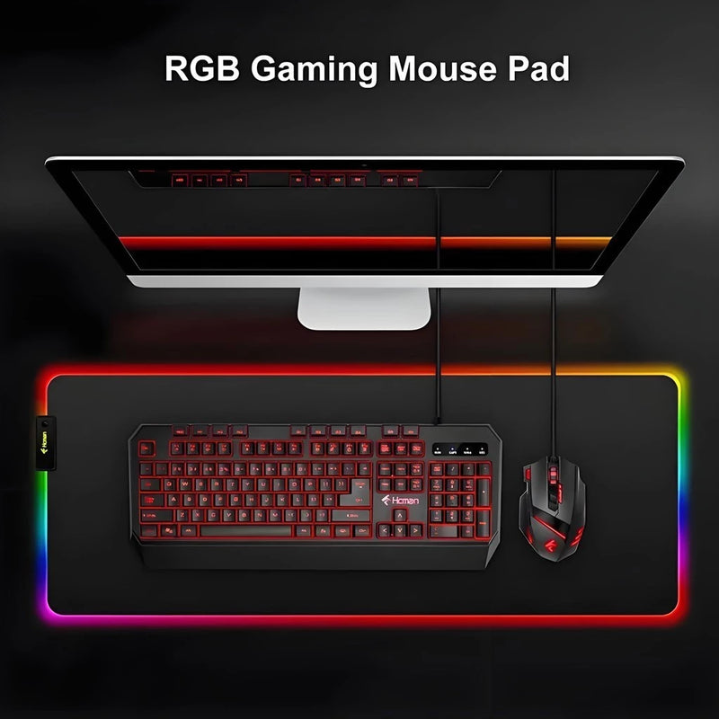 MousePad Gamer com LED RGB