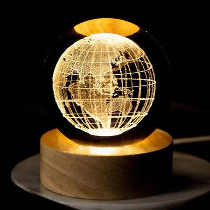 ✨ Luminária Decorativa Globo de LED 3D ✨